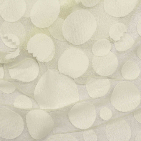 Cream Dots Knit, Poly-Nylon
