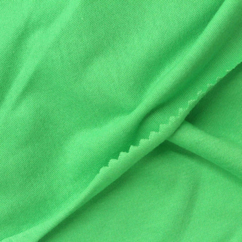 100% Cotton Jersey Knit Fabric, 100 gsm, 165 cm — Green