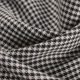 Black Houndstooth Jacquard, Polyester — photo 3