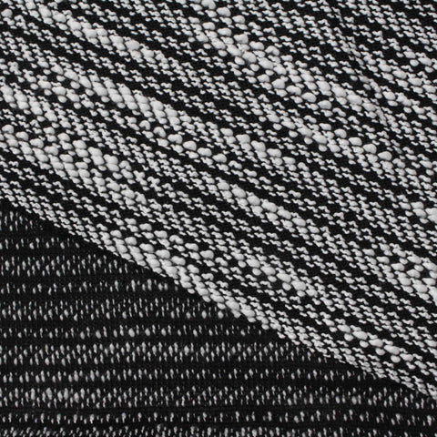 Chunky Knit Fabric, 330 gsm, 165 cm — Black