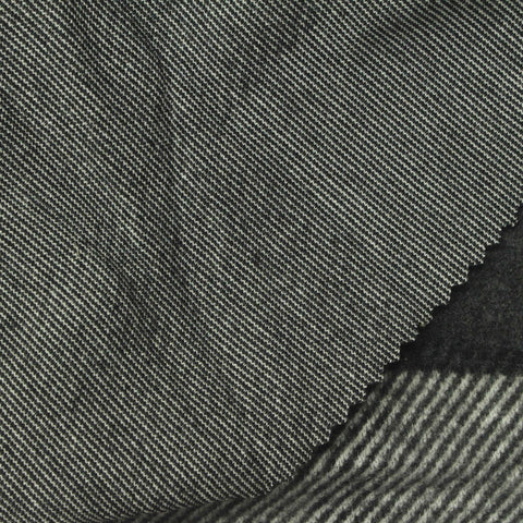 White Stripe Interlock Knit, Poly-Viscose