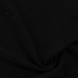 Jacquard Polyester Stretch Knit Fabric, 300 gsm, 158 cm — Black — photo 3