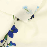 Blue Flowers Linen-Look, Polyester — photo 3