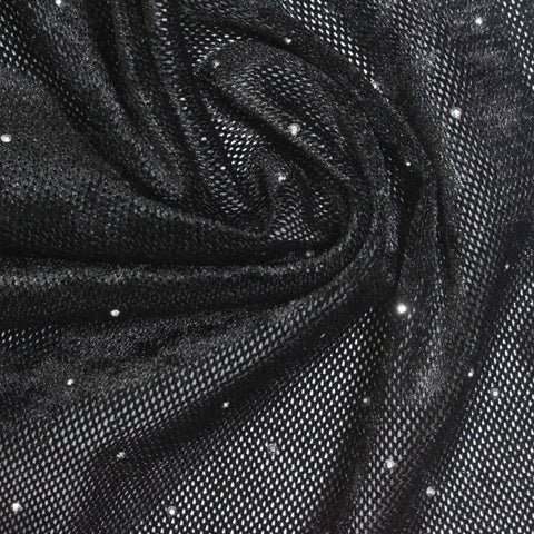 Silver Dots Knit, Polyester, 160 gsm