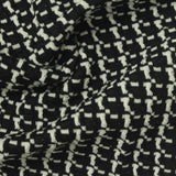 White Geometric Jacquard, Polyester — photo 3