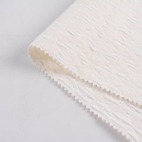 Off-White Diamond Jacquard, Poly-Acrylic
