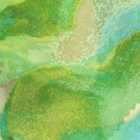 Green Abstract Chiffon, Polyester