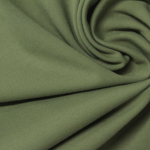 Polyester Stretch Interlock Knit Fabric, 215 gsm, 150 cm — Green