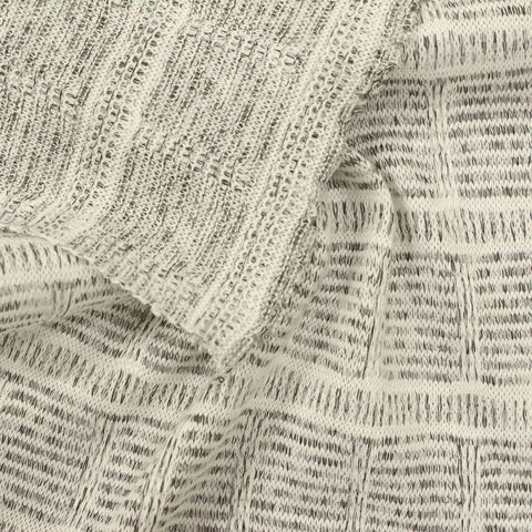 Cream Squares Jacquard