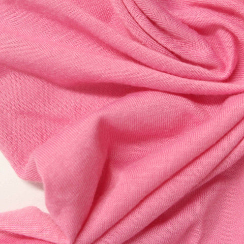 100% Polyester Jersey Knit Fabric, 150 gsm, 175 cm — Pink