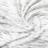 White Marl Rib Knit, Poly-Viscose — photo 3