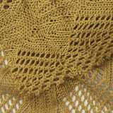 Mustard Openwork Chunky Knit, Cotton-Viscose — photo 3