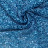 Viscose Polyester Stretch Chunky Knit Fabric, 163 gsm, 152 cm — Blue — photo 3