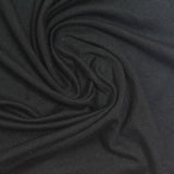 Polyester Stretch Milk Silk Knit Fabric, 165 gsm, 160 cm — Black — photo 3