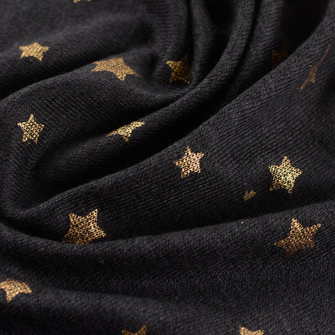Gold Stars Chunky Knit, Poly-Cotton
