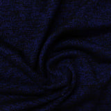Dark Blue Marl Jersey Knit, Polyester — photo 3