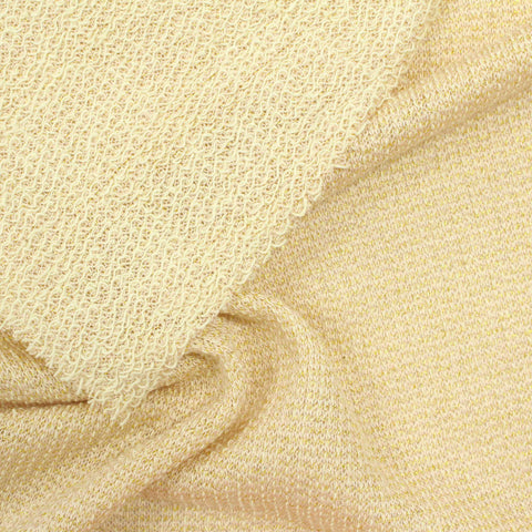 Light Yellow Marl French Terry, Cotton-Viscose