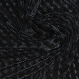 Polyester Stretch Knit Fabric, 235 gsm, 163 cm — Black — photo 3