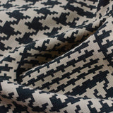 Black Houndstooth Jacquard, Poly-Cotton — photo 3