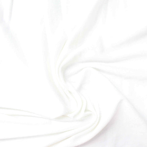 Viscose Stretch Jersey Knit Fabric, 167 gsm, 160 cm — White