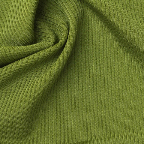Polyester Stretch Interlock Knit Fabric, 320 gsm, 157 cm — Green