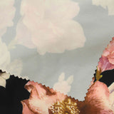 Pink Flowers Woven, Polyester — photo 3