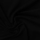 Brushed Viscose Stretch French Terry Fabric, 180 gsm, 180 cm — Black — photo 3