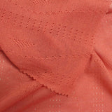 Orange Subtle-Dot Pointelle Knit, Viscose-Nylon — photo 3