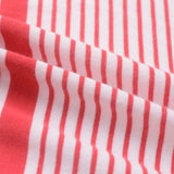 Red Vertical-Stripe Jersey Knit, Cotton-Modal — photo 3