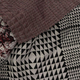 Black Geometric-Triangle Knit, Polyester — photo 3
