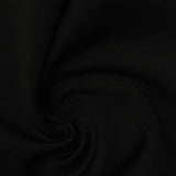 Polyester Stretch Ponte Knit Fabric, 380 gsm, 160 cm — Black — photo 3