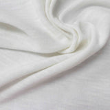 Cotton Viscose Blend Chunky Knit Fabric, 200 gsm, 155 cm — White — photo 3