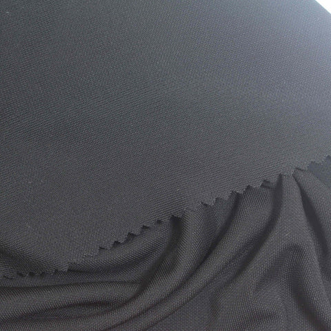 Viscose Stretch Interlock Knit Fabric, 280 gsm, 155 cm — Grey