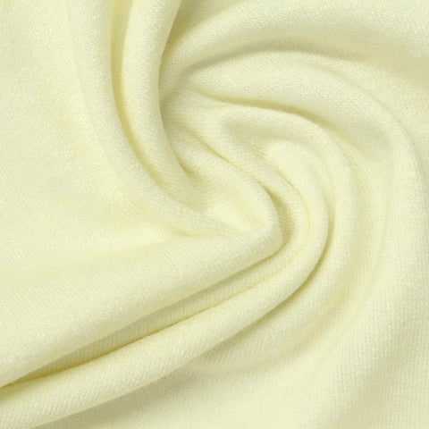 Viscose Polyester Blend French Terry Fabric, 280 gsm, 185 cm — Yellow, ref EF-262952