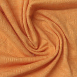 Orange Horizontal-Stripe Jersey Knit, Cotton-Poly — photo 3