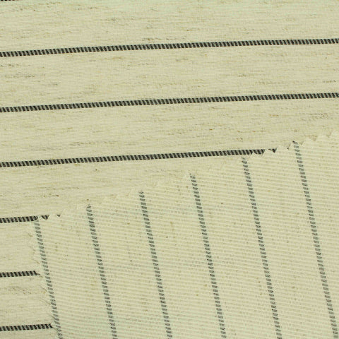 Black Horizontal-Stripe Jacquard, Polyester, 202 gsm