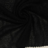 Black Marl Chunky Knit, Viscose-Poly — photo 3