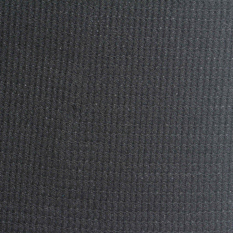 100% Polyester Waffle Knit Fabric, 230 gsm, 183 cm — Black