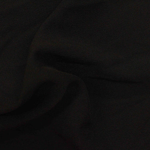 Polyester Stretch Twill Fabric, 230 gsm — Black