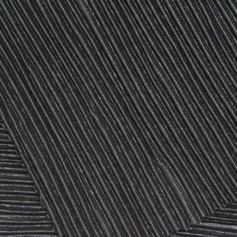 100% Polyester Plissé Fabric, 130 gsm — Black