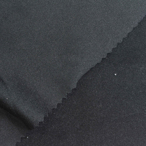Brushed Polyester Stretch Milk Silk Knit Fabric, 170 gsm, 165 cm — Grey