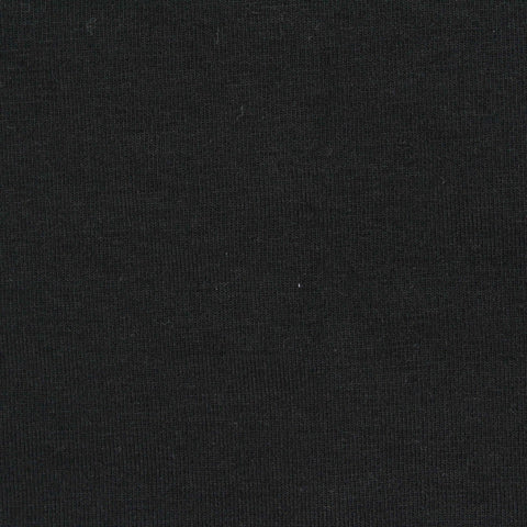 Cotton Modal Stretch Jersey Knit Fabric, 200 gsm, 160 cm — Black