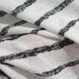 Black Stripes Chunky Knit, Viscose-Poly — photo 3