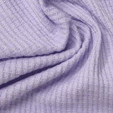 Cotton Polyester Stretch Waffle Knit Fabric, 198 gsm, 170 cm — Purple — photo 3