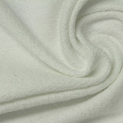 Polyester Viscose French Terry Fabric, 200 gsm, 165 cm — Grey