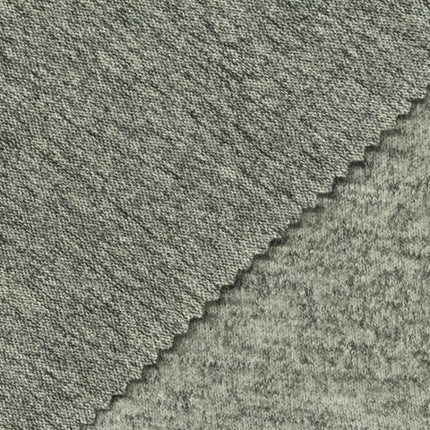 Dark Grey Marl Chunky Knit, Polyester, 220 gsm, 155 cm