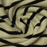 Black Horizontal-Stripe Interlock Knit, Viscose-Acrylic — photo 3