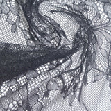 Dark Grey Floral Lace, Nylon — photo 3