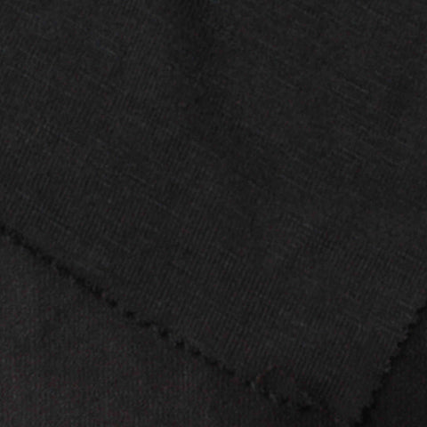 Chunky Knit Fabric, 232 gsm, 165 cm — Black