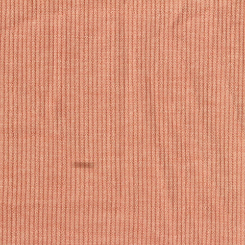 Dusty Peach Ribbed Rib Knit, Poly-Viscose